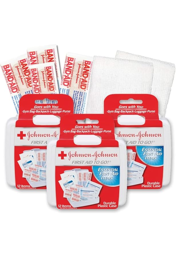 JOHNSON&JOHNSON FIRST AID缶ジョンソンエンドジョンソン Save on Johnson & Johnson Travel Ready First Aid Kit 80 Items