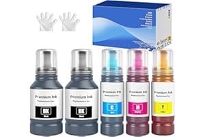 502 Ink Refill Bottles Replacement for Epson ET-2750 ET2760 ET-2850 ET-2800 ET-3750 ET-4750 ET-3760 ET-4760 ET-3830 ET-3850 P