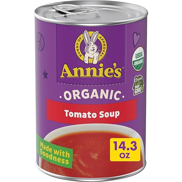 ANNIE’S ORGANIC TOMATO CANNED SOUP, NON-GMO, 14.3 OZ