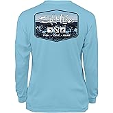 Salt Life Girls Youth Liquid Depth Badge Long Sleeve Tee