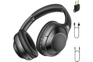 1Mii Riibox Y7Pro Hybrid Active Noise Cancelling Headphones, LDAC Hi-Res Audio, 75H Playtime, Deep Bass, Customize EQ via App