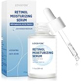LOVAYON Retinol Serum for Face with Hyaluronic Acid &amp; Vitamin C, Hydrating | Gentle Retinol Face Serum for Anti-Aging Care, Fine Lines &amp; Uneven Texture, for Smoother, Hydrated, Radiant-Looking Skin 30ml