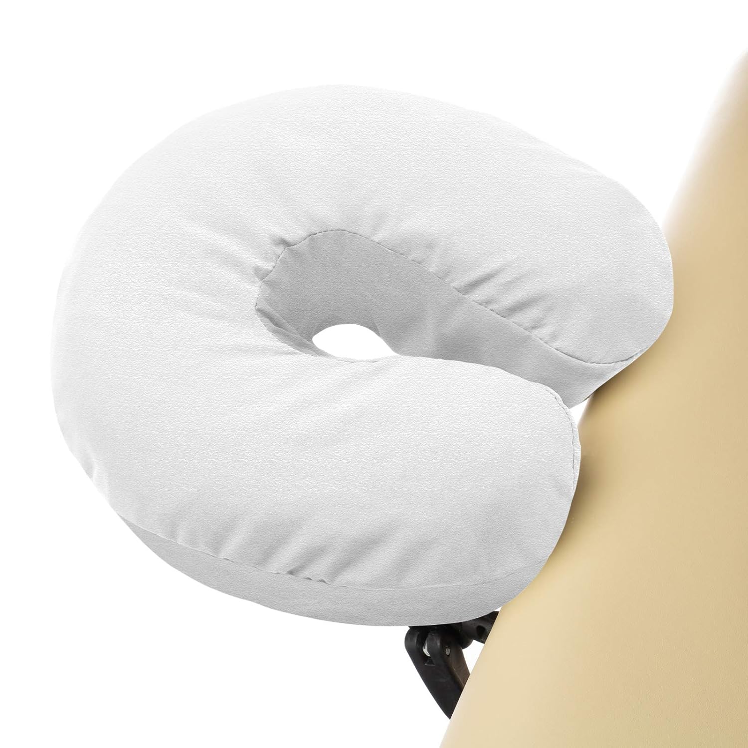 Saloniture 4-Pack Premium 100% Cotton Flannel Face Cradle Covers - Soft Cotton Fitted Massage Table Cradle Cover - Natural : Beauty