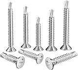 DDHOMIN 120 PCS Self Drilling Screws Flat Head M3.5 & M4.2 Stainless view 5