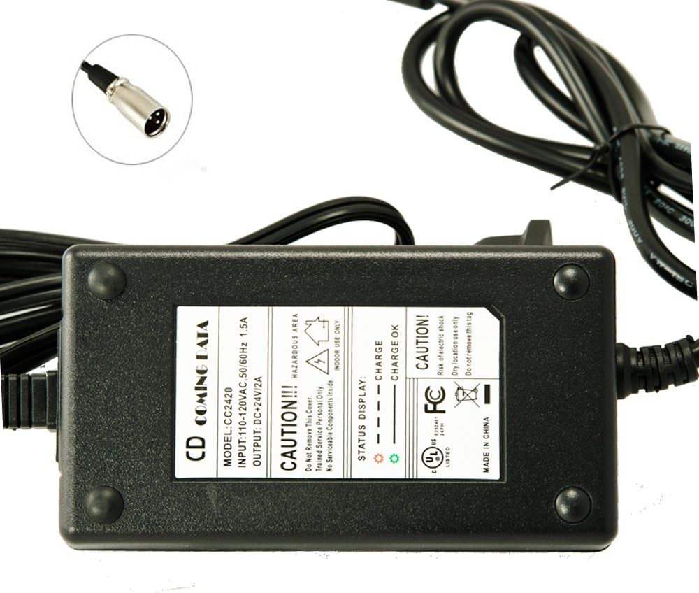 iMeshbean® 24V Charger for Shoprider Mobility Scooters, Shoprider