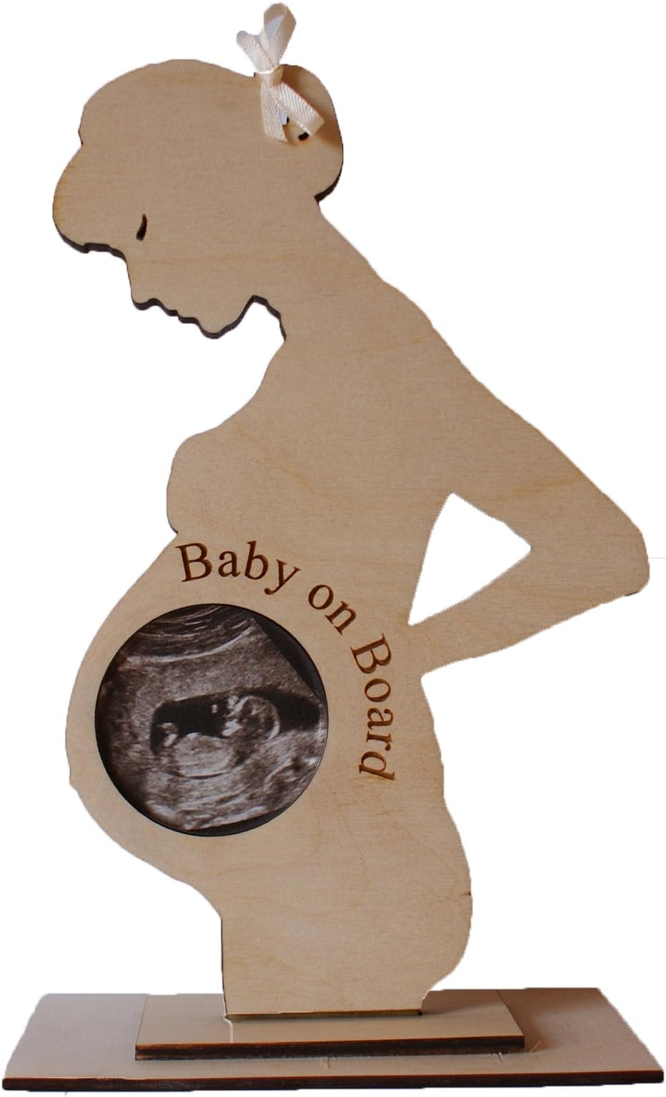 GPG Ltd“BABY ON BOARD” PREGNANT LADY/MUM TO BE BABY SCAN PHOTO KEEPSAKE PHOTO FRAME WITH ACRYLIC COVER FOR PHOTOGRAPH.