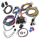 Auto Parts Prodigy Universal Wiring Harness Kit - 21 circuit wiring harness Standard Color Wire Harness Kit Replacment for Chevy Mopar Hotrods Ratrods Ford Chrysler Universal Automotive Wiring