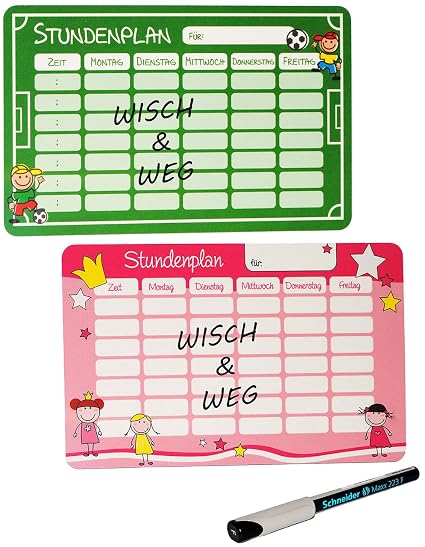 Alles Meine De Gmbh Wisch Weg Stundenplan Incl Folienstift