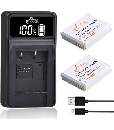 Amazon.com: USB charging cable compatible for Canon PowerShot