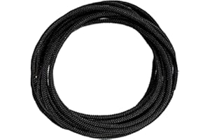 SGT KNOTS Diamond Grip Black Bungee Cord - 100% Stretch Elastic Cord and Absorbent Bungee Shock Cord for Camping, Kayak Deck, Crafting (3/16" x 10ft)