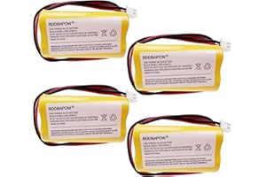 RDDBAPOW 4.8V 700mAh BL93NC487 Ni-CD Exit Sign Emergency Light Battery for Emergi-Lite BAA-48R BAA48R,OSI OSA-126 OSA126 BL93NC484 BL93NC485 Interstate NIC0186 (4x4.8v 700mah ni-cd Battery)