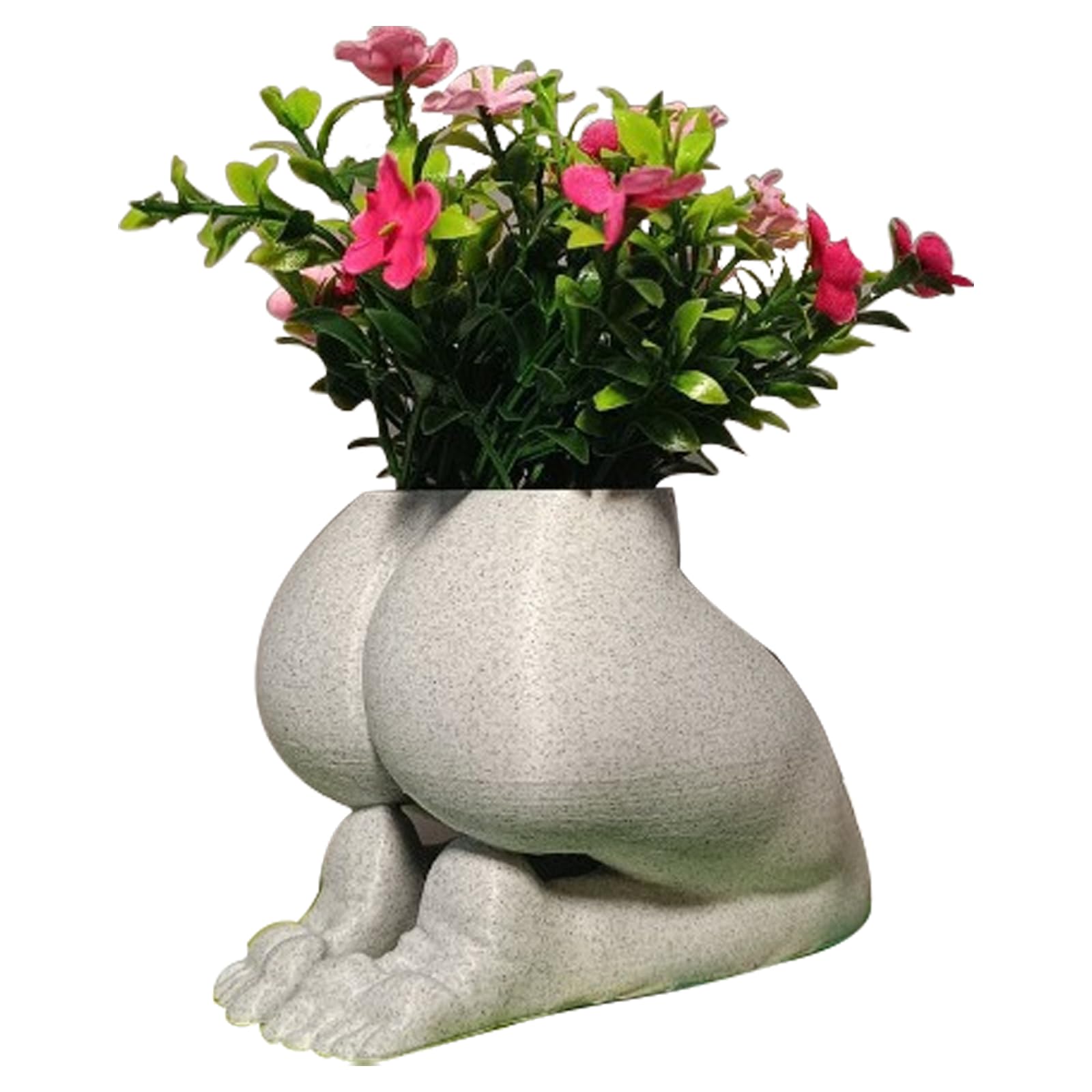 Photo 1 of DTSFHTDAL Modern Resin Female Body Planter, Buttock Shaped Flower Pot with Drainage Hole Stylish Succulent Vase for Indoor Plants Boho Decorative Planter for Home or Outdoor Décor Unique Gift Idea