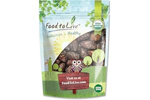 Organic Medjool Dates, 1 Pound – Non-GMO, Whole Dried Dated with Pits, Large Size, Unsweetened, Unsulphured, Vegan, Sirtfood,