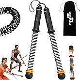 Adjustable Ropeless Battle Ropes for Home Gym for Men & Women, Heavy Duty Cordless Battle Rope with Storage Bag,Exercise Ropes with Variable Resistance, Strength & Low-Impact Cardio for HIIT(Black)