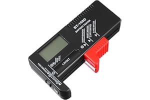 ibasenice Portable Digital Battery Tester Bt-168d Voltage Display for Aa AAA 9v Button Cell Batteries