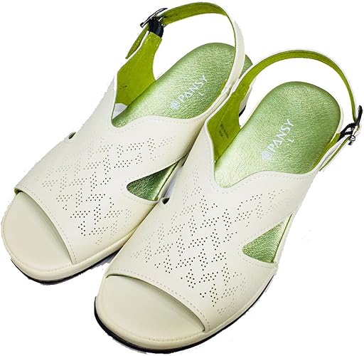 Amazon パンジー サンダル レディース 軽量 サンダル バックベルト 軽い ストラップ ウェッジソール 靴 抗菌 コンフォート オフィス シューズ オフィスサンダル 女性 婦人 S 22 0 22 5 ホワイト 即納 Pansy パンジー ファッションサンダル