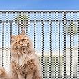 Cat Anti-Fall Netting for Balcony - Pet Mesh Fence Net, Child Safety Screen Protection, Crib Mesh for Pets and Baby (2.5x16.5 ft)
