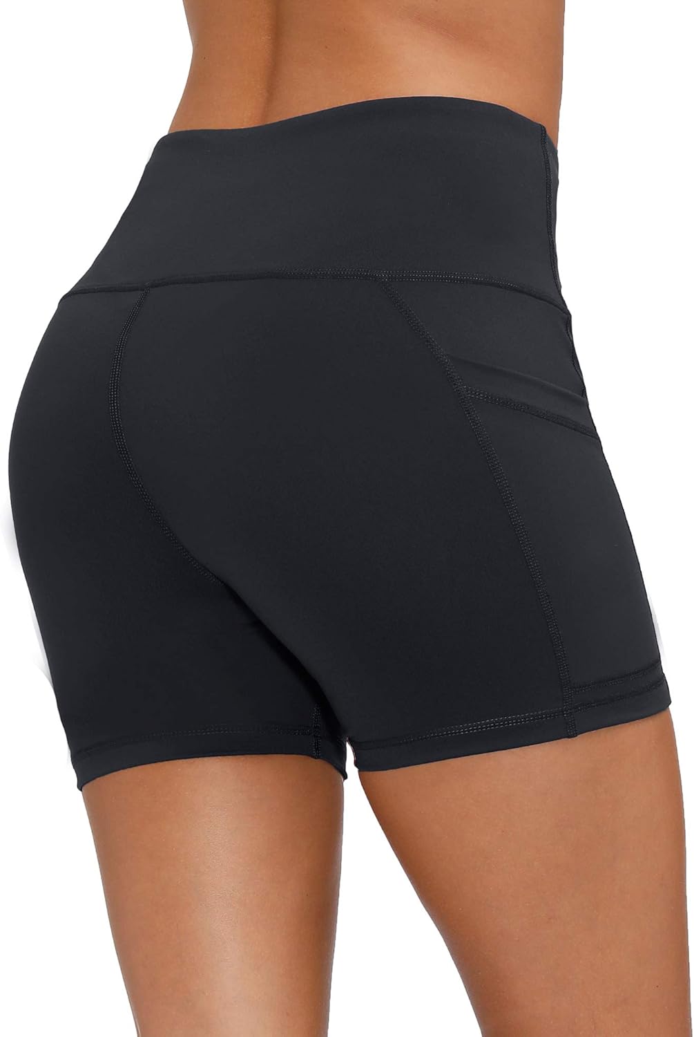 Bodensee Women's Yoga Short Tummy Control Non See-Through Workout Running Athletic Volleyball Short: Clothing
