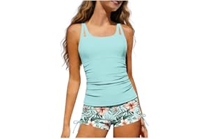 Vest-Style Swimsuit Set for Girls 7-16 Years | Sleeveless Round Neck Two-Piece Tankini | Simple Swimwear for Children