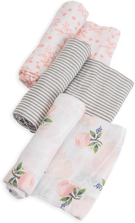 little unicorn cotton muslin swaddle