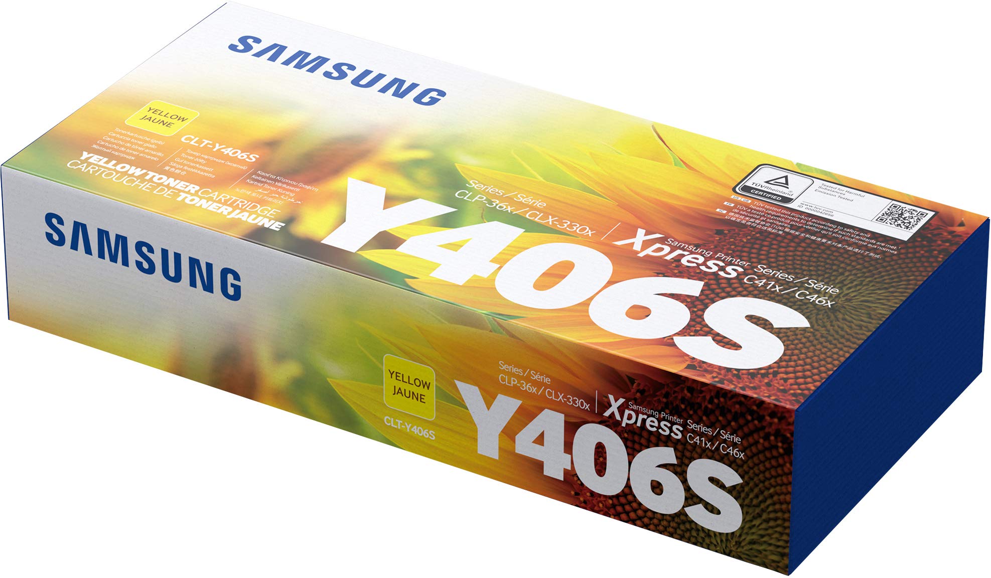 Samsung Toner CLT-406S, Rebuilt No, 1000 Pages, Yellow