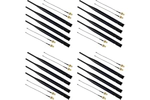 Mucalam 915MHz LoRa Antenna 5dBi SMA Male 195mm+ to SMA Female Cable for Meshtastic LoRa 32 V3 -AB02S(Pack of 16)