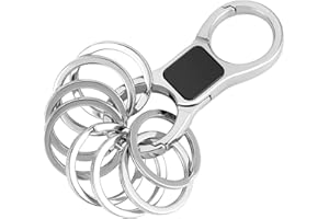 DAYGOS Key Chain, Quick Release Keychain with 8 Key Rings, Heavy Duty Car Keychains Organizer Key Ring Clip for Men