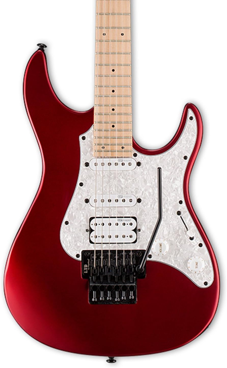 ESP LSN200FRMBCMS Solid-Body Electric Guitar, Black Cherry Metallic Satin