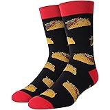 SOCKFUN Doctor Flamingo Teeth President Pizza Orange Cat Guitar Golf Socks, Gifts for Nurse Dentist Cat Guitar Lover