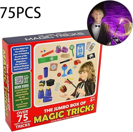 Amazon Littlegrass Jp 75点セット マジックセット 手品セット 子供 おもちゃ 忘年会 新年会 パーティー 余興 手品グッズ プレゼント 楽しい おもしろグッズ 盛り上がる イベント 初心者 マジック 手品 おもちゃ