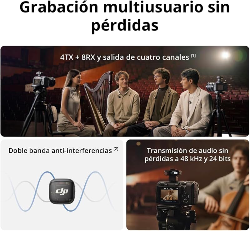 Transmisor DJI Mic 3, micro inalámbrico Mini para iPhone/cámara/Android