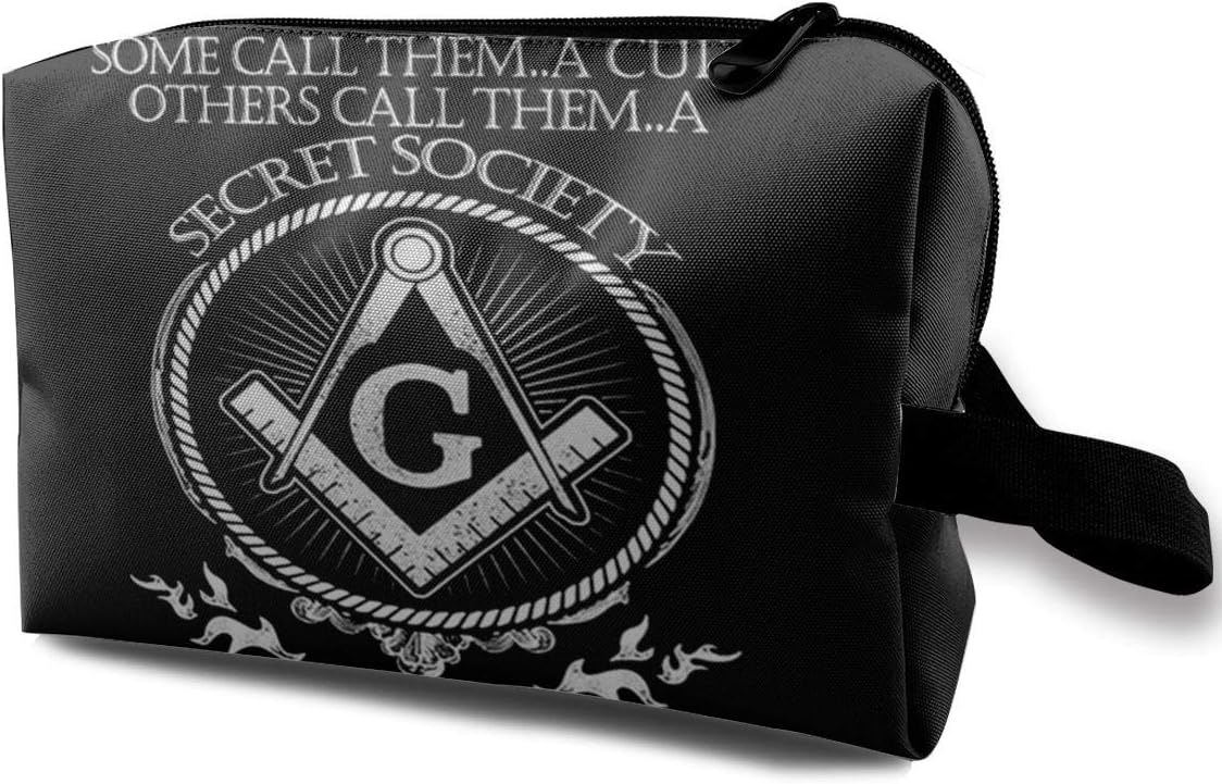 JimHappy Toiletry Jewelry Bag Masonic Family Lightweight Hip Hop Organizer Portable