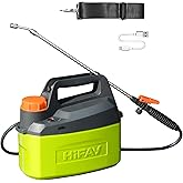 HIFAY ES4 Electric Sprayer 1 Gallon Built-in 4000mAh Rechargeable Battery, Copper-Nickel Spray Nozzle Makes The Spray More Delicate, The Telescopic Spray Rod Can Reach Further
