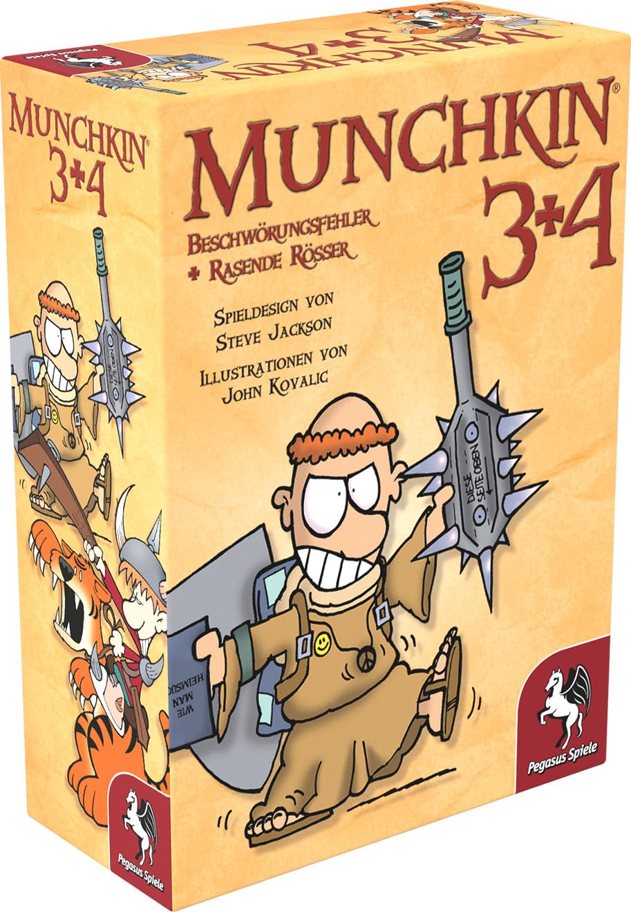 Pegasus Spiele 17224G - Munchkin 3+4, German-Language Card Game