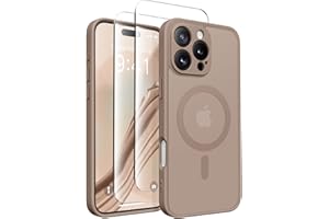 CAPRARO Magnetic Compatible with iPhone 16 Pro Max Case, Upgraded [Full Camera Protection] [Compatible with MagSafe] Protecti