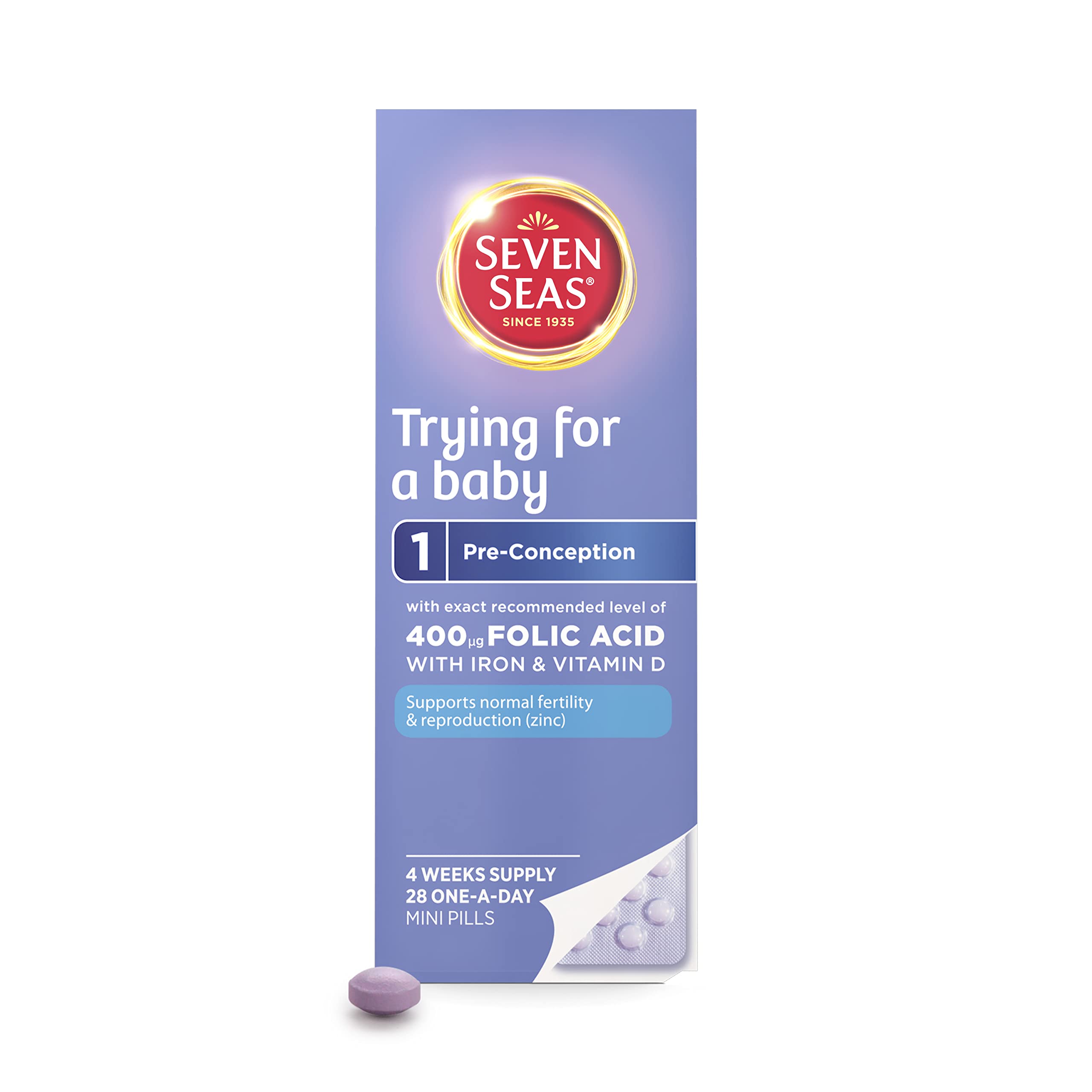 Seven Seas Trying for a Baby, 28 one-a-day pills