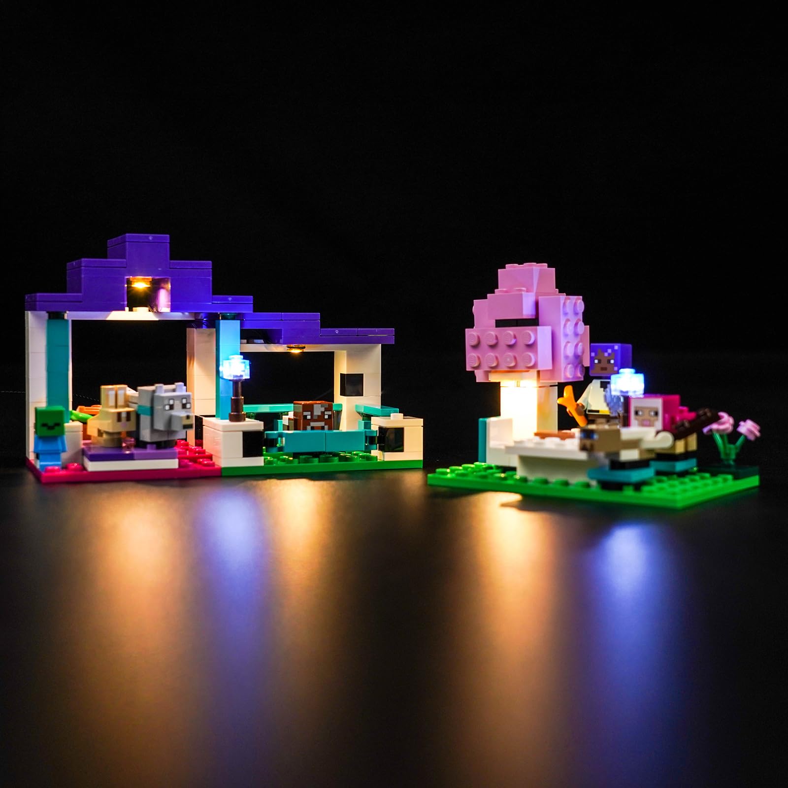 Light Kit for Lego Animal Sanctuary, Lighting Set for Lego 21253 Minecraft The Animal Sanctuary - Not Include Models, Just Light Kit