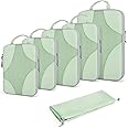 Compression Packing Cubes for travel, BAGSMART 6 Set Travel Packing Cubes for Carry on Suitcases, Compression Suitcase Organizers Bag Set for Travel Essentials, Lightweight Packing Organizers
