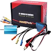 HobbyPark 2435 4800KV Brushless Motor and ESC Combo 25A Electric Speed Controller for Traxxas 1/18 LaTrax Teton Desert Prerun