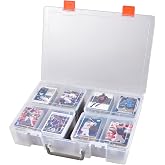ALCYON 1600+ Baseball Card Storage Box, Sports Cards Holder Organizer Hard Plastic Display Case Compatible with Baseball/Football/for MTG/for PM for Collector (Bag Only)