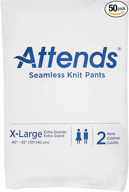 Amazon Com Attends Washable Seamless Knit Pants For Adult