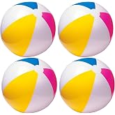 INTEX 24" Inflatable Paradise Panel Colorful Beach Ball - 59032EP (Set of 4)
