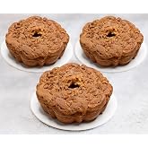 Traditional Cinnamon Walnut Coffee Cake - Cinnamon Streusel and Chopped Walnuts Toppings - Delicious Recipe of Coffee Cakes for Special Occasions (Three Cakes (1.75 Pound))