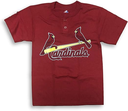 Majestic St Louis Cardinals Zwei-Knopf-Replikat Jugend-Trikot (Größe L