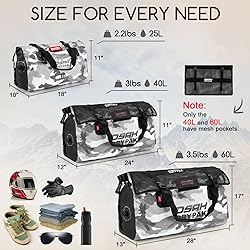 Waterproof Duffel Bag - Motorcycle Dry Bag Tail Bag