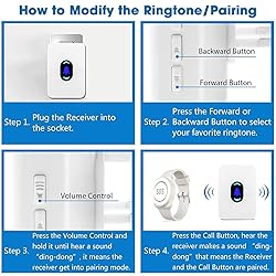 Daytech Caregiver Pager Call Button for Elderly