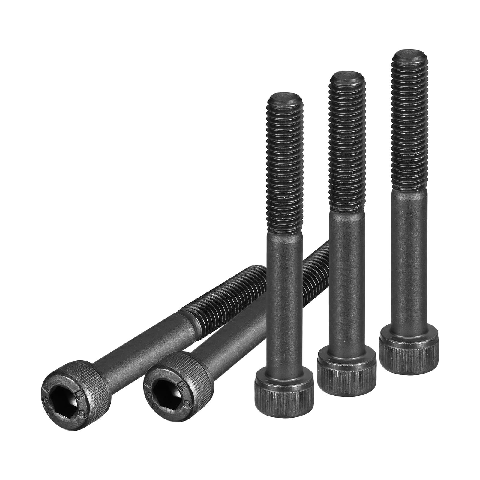 DTGN M8x65mm Socket Head Cap Screws Bolts, 10Pcs 12.9 Grade Alloy Steel, Metric Machine Hex Socket Screw, Hex Drive, Black Oxide Finish, UNC Coarse Thread Partially Threaded — image 1