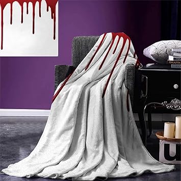 Amazon Com Horror Throw Blanket Flowing Blood Horror Spooky