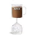 BigMouth Inc. Before & After 5 Coffee & Wine Glass, Reversable Cup, Funny Novelty Dual Wine Glass and Coffee Cup