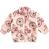 Disney Minnie Mouse Winnie the Pooh Girls Sherpa Coat Jacket for Infant, Toddler, and Big Kids